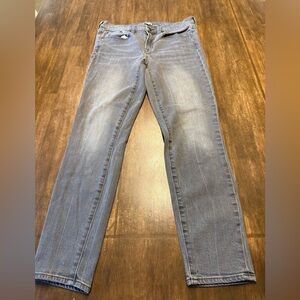 J Crew Jeans Woman’s SZ 28 Grey Straight Leg Stretch Mid Rise Casual Preppy